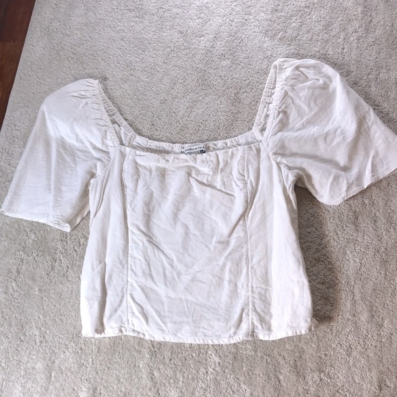 Abercrombie & Fitch Tops - Abercrombie Cottagecore Linen Top